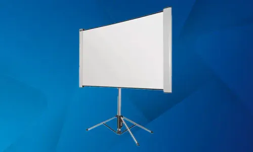 Écran de projection sur pied pour diffusion vidéo soirée Bretagne